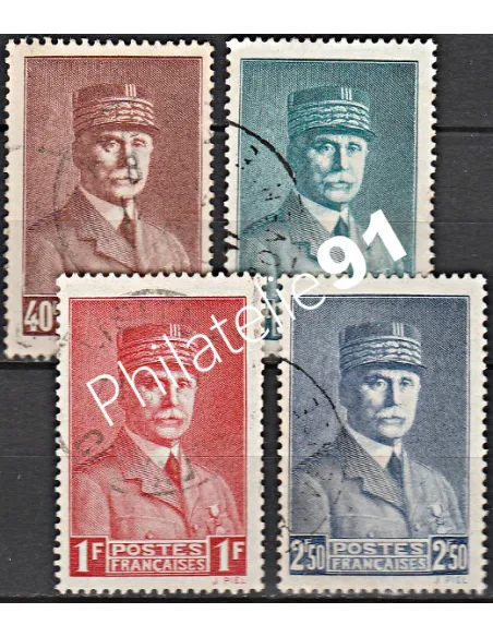 Timbre n° 470 à 473 oblitéré - collection timbres France