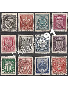 Timbre n° 526 à 537 oblitéré - collection timbres France