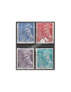 Timbre n° 546 à 549 oblitéré - collection timbres France