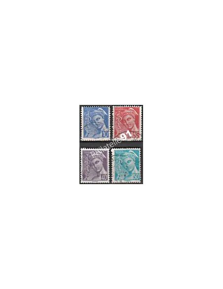 Timbre n° 546 à 549 oblitéré - collection timbres France