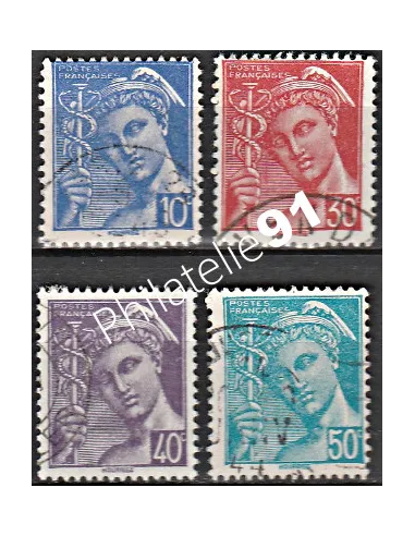 Timbre n° 546 à 549 oblitéré - collection timbres France