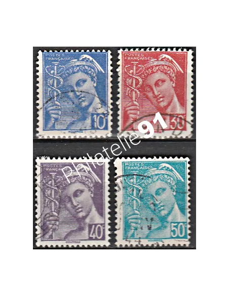 Timbre n° 546 à 549 oblitéré - collection timbres France