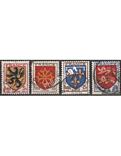 Timbre n° 602 à 605 oblitéré - collection timbres France