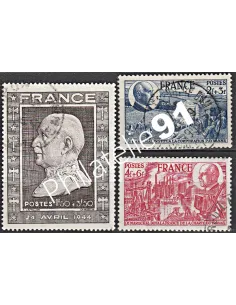 Timbre n° 606 à 608 oblitéré - collection timbres France