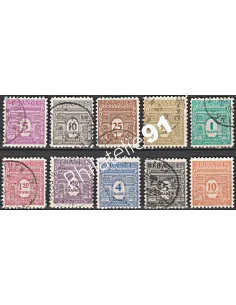 Timbre n° 620 à 629 oblitéré - collection timbres France