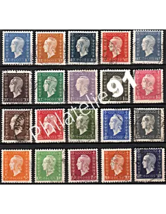 Timbre n° 682 à 701 oblitéré - collection timbres France