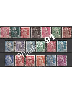 Timbre n° 712 à 724 oblitéré - collection timbres France