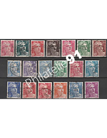 Timbre n° 712 à 724 oblitéré - collection timbres France