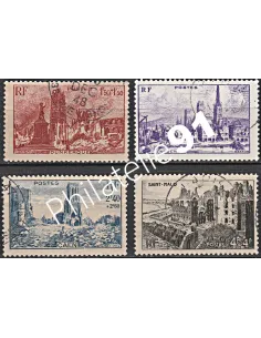 Timbre n° 744 à 747 oblitéré - collection timbres France