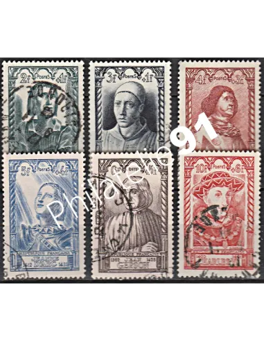 Timbre n° 765 à 770 oblitéré - collection timbres France