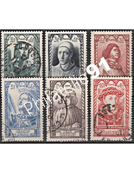 Timbre n° 765 à 770 oblitéré - collection timbres France