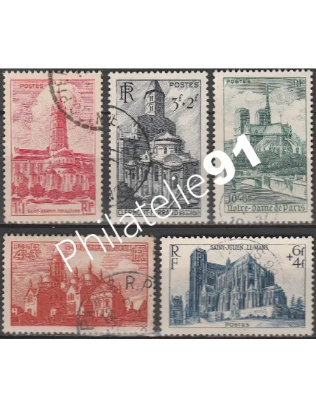 Timbre n° 772 à 776 oblitéré - collection timbres France