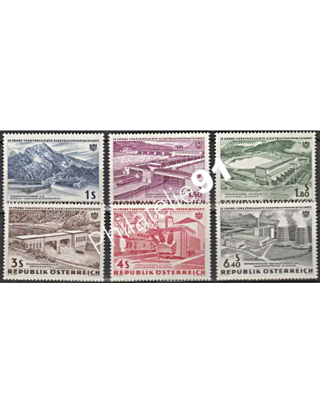 AUTRICHE - n° 942 à 947 - Collection timbre autriche