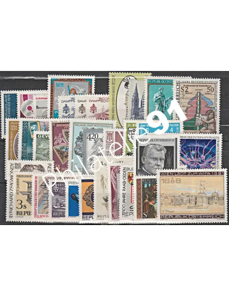 AUTRICHE - année complète 1979 - Collection timbre autriche