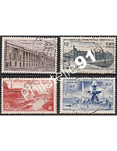 Timbre n° 780 à 783 oblitéré - collection timbres France
