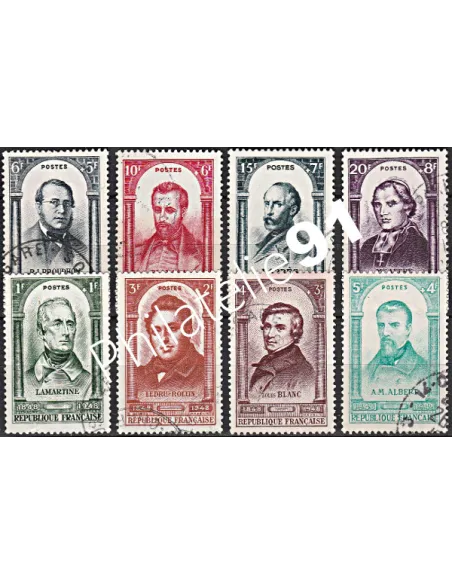 Timbre n° 795 à 802 oblitéré - collection timbres France