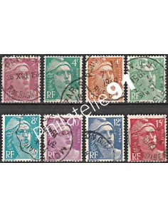 Timbre n° 806 à 813 oblitéré - collection timbres France