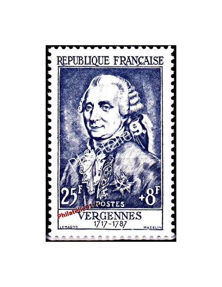 n° 1030 - Célébrités du XIIe au XXe siècle - comte de Vergennes