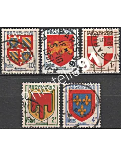 Timbre n° 834 à 838 oblitéré - collection timbres France