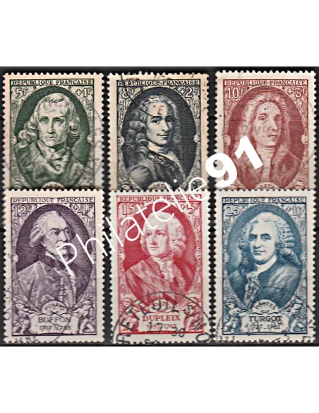 Timbre n° 853 à 858 oblitéré - collection timbres France