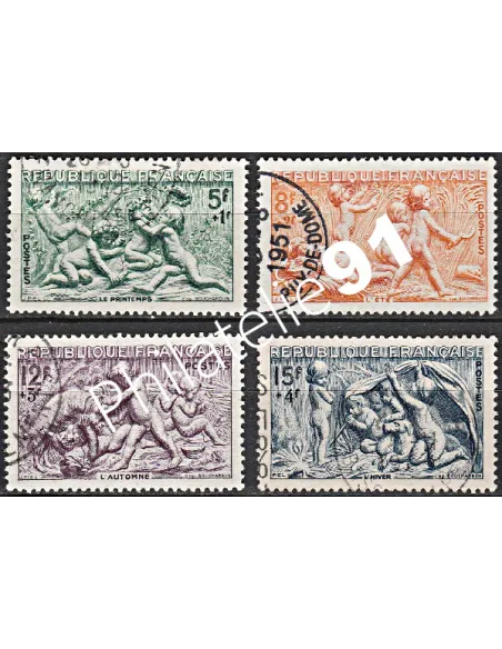 Timbre n° 859 à 862 oblitéré - collection timbres France