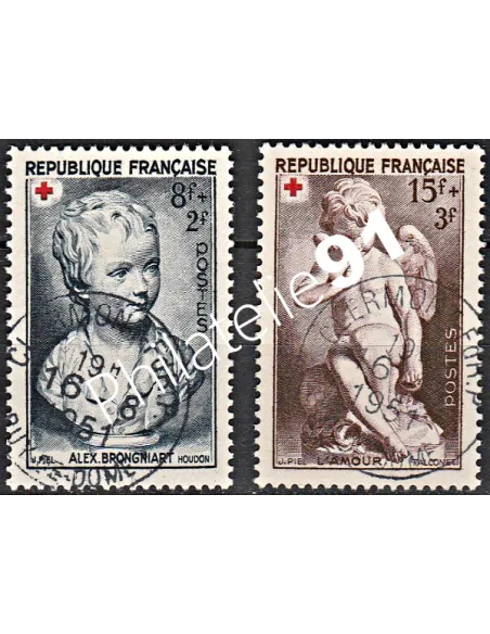 Timbre n° 876 à 877 oblitéré - collection timbres France