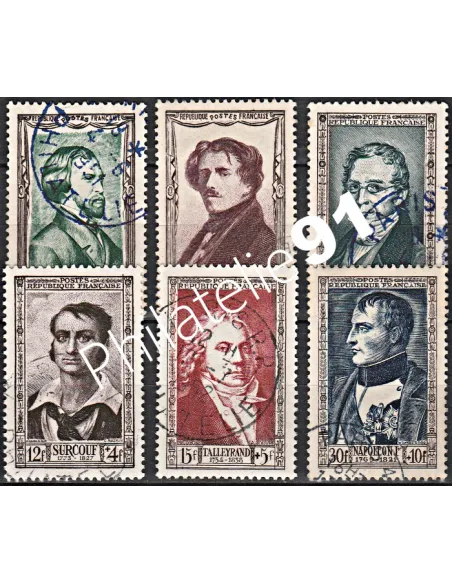 Timbre n° 891 à 896 oblitéré - collection timbres France