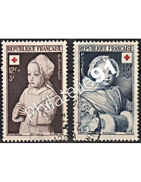 Timbre n° 914 à 915 oblitéré - collection timbres France