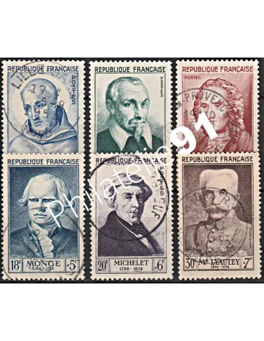 Timbre n° 945 à 950 oblitéré - collection timbres France