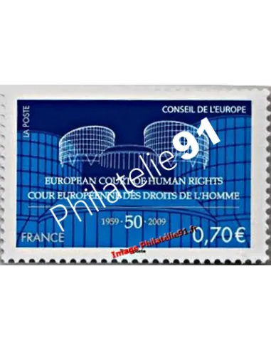 Timbre de Service n° 143 - U.N.E.S.C.O. - Droits de l'Homme