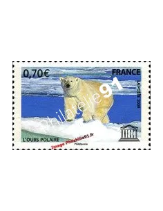 Timbre de Service n° 144 - U.N.E.S.O. - Ours polaire