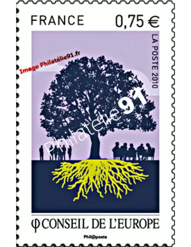 Timbre de Service n° 146 - Conseil de l'Europe - arbre (2010)