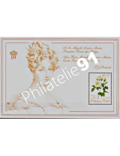 BELGIQUE - BF n°  63 - Rose "Thé blanc soufré" de Redouté