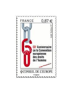 Timbre de Service n° 147 - Conseil de l'Europe - maillons (2010)