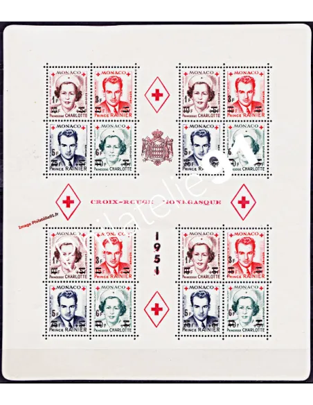 Bloc de MONACO n° 4A - Princesse Charlotte et prince Rainier III