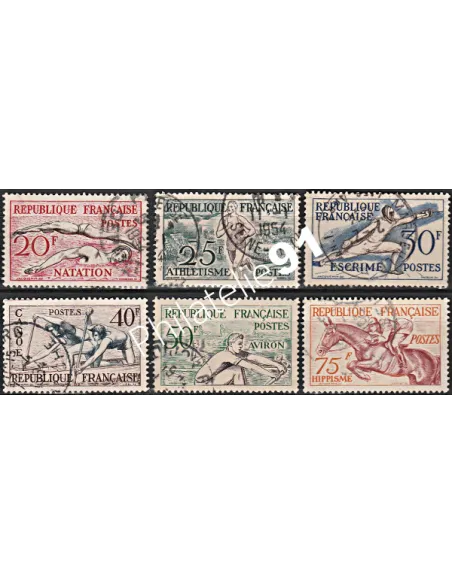 Timbre n° 960 à 965 oblitéré - collection timbres France