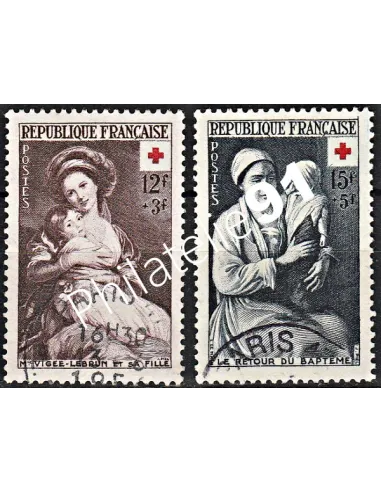 Timbre n° 966 à 967 oblitéré - collection timbres France