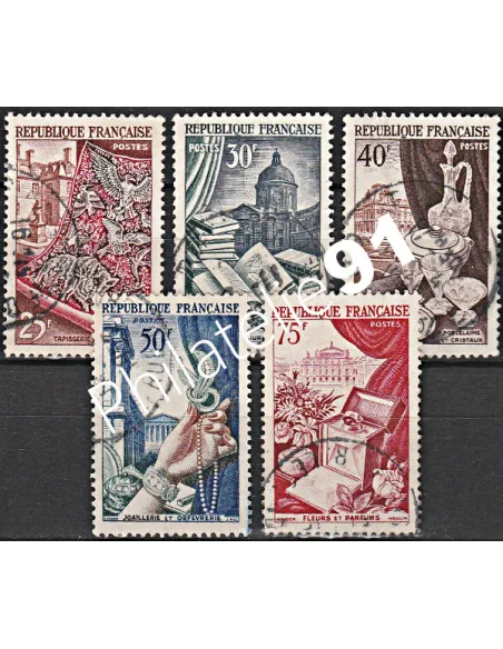 Timbre n° 970 à 974 oblitéré - collection timbres France