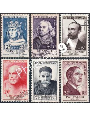 Timbre n° 989 à 994 oblitéré - collection timbres France