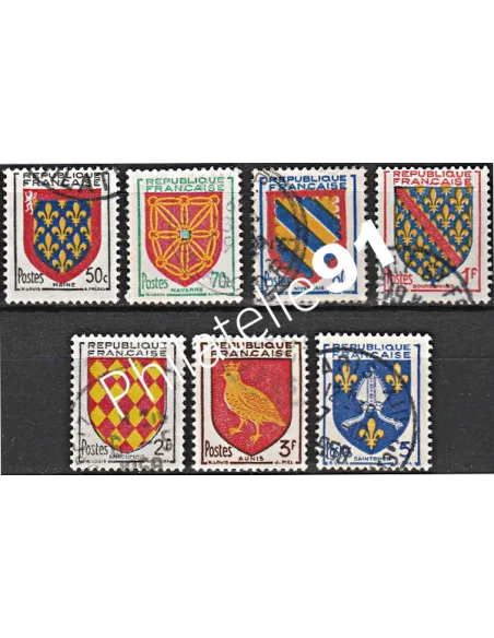 Timbre n° 999 à 1005 oblitéré - collection timbres France