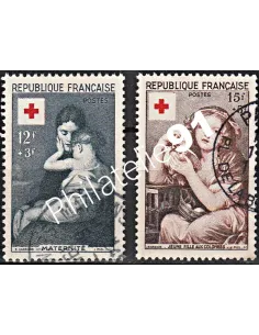Timbre n° 1006 à 1007 oblitéré - collection timbres France