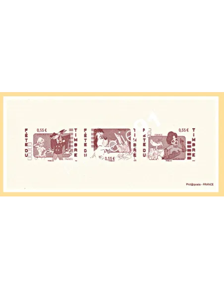 Gravures des Timbres n° 4149 à 4151 - Collection timbres France