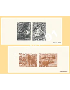 Gravures des Timbres n° 4175 à 4178 - Collection timbres France