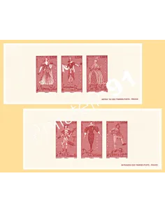 Gravures des Timbres n° 3917 à 3922 - Collection timbres France