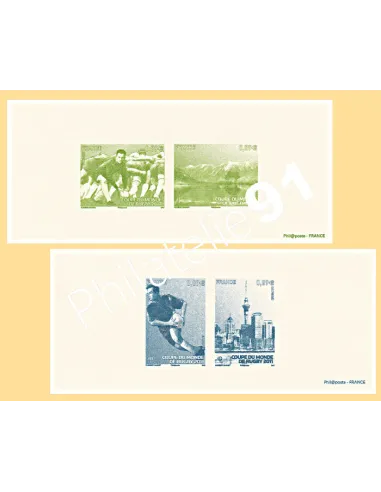 Gravures des Timbres n° 4576 à 4579 - Collection timbres France