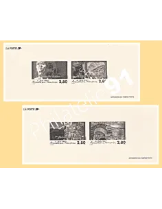 Gravures des Timbres n° 2919 à 2922 - Collection timbres France