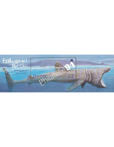 GUERNESEY - Bloc n° 57 - Requin-Pèlerin - Collection timbres Europe