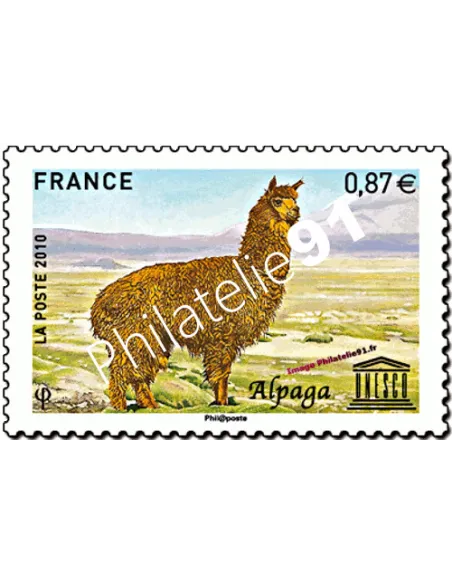 Timbre de Service n° 149 - U.N.E.S.C.O. - Alpaga (2010)