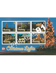 Timbres de GUERNESEY, Bloc n° 45, Noël,Collection timbres Europe