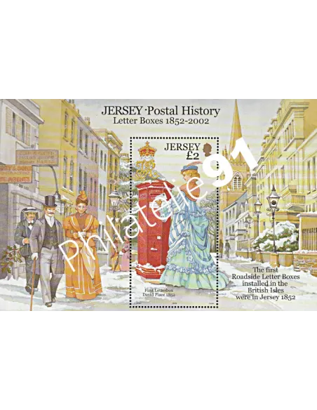 JERSEY - BF n°  44 ** - Histoire Postale (I) - Boites à lettres